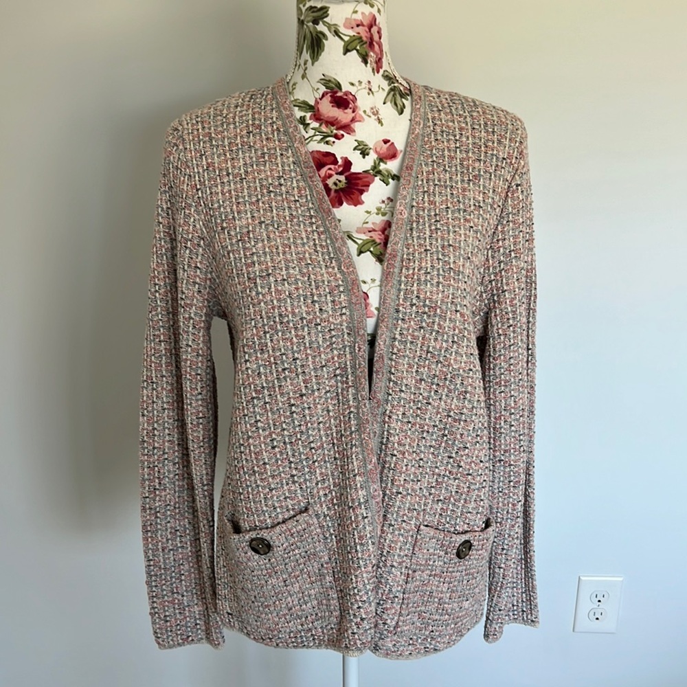NWT J Jill Tweed Cardigan Sweater